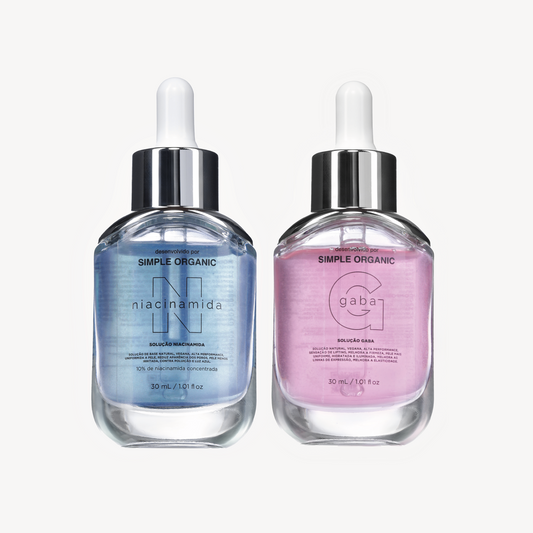 Dupla hidratação Niacinamida + Gaba